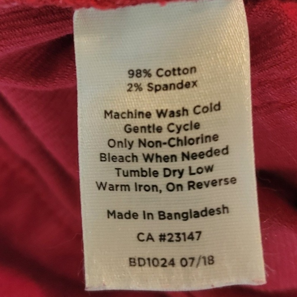 Talbots Ted Straight Leg Velvety‎ Corduroy Pants - Picture 5 of 5